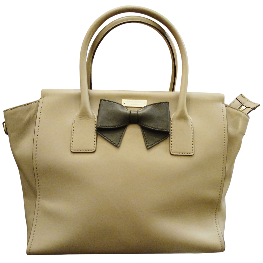 Elegant KATE SPADE Montrose Ave Charee Bow Satchel In Taupe